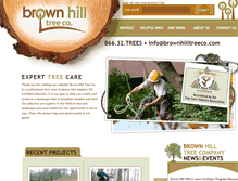 Tablet Screenshot of brownhilltreeco.com
